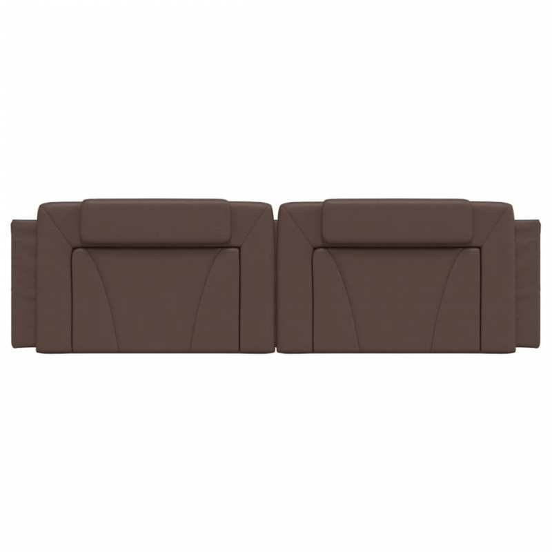 Kopfteil-Kissen Braun 180 cm Kunstleder