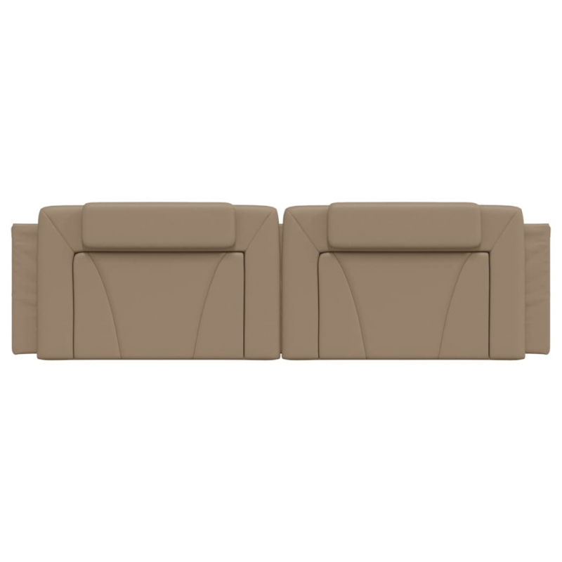 Kopfteil-Kissen Cappuccino-Braun 180 cm Kunstleder