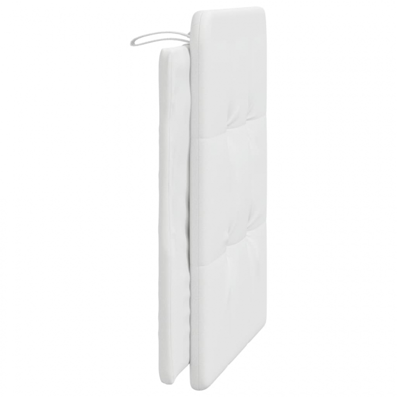 Kopfteil-Kissen Weiß 90 cm Kunstleder