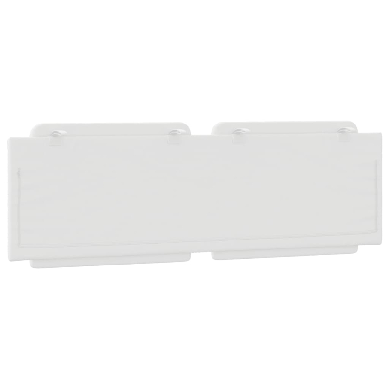 Kopfteil-Kissen Weiß 160 cm Kunstleder