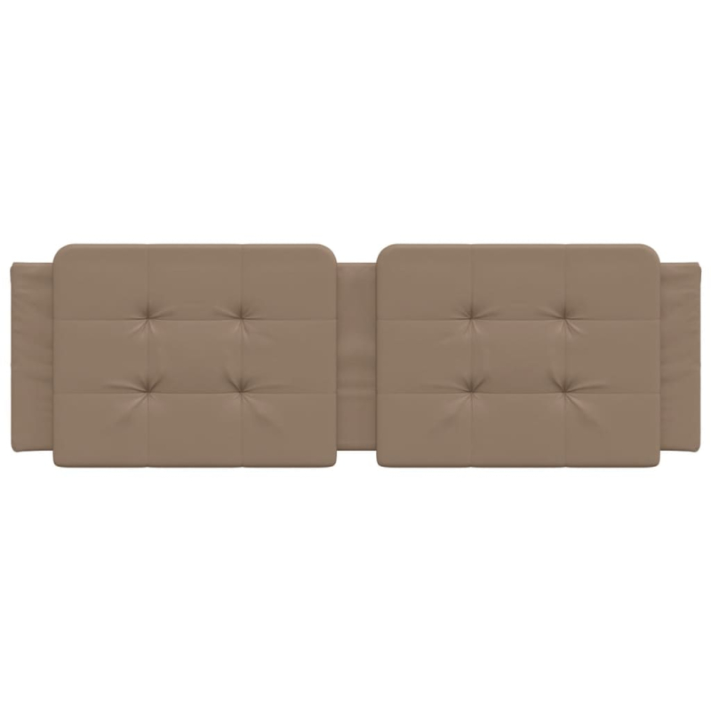 Kopfteil-Kissen Cappuccino-Braun 160 cm Kunstleder