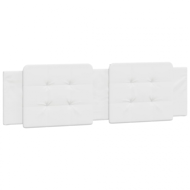 Kopfteil-Kissen Weiß 180 cm Kunstleder