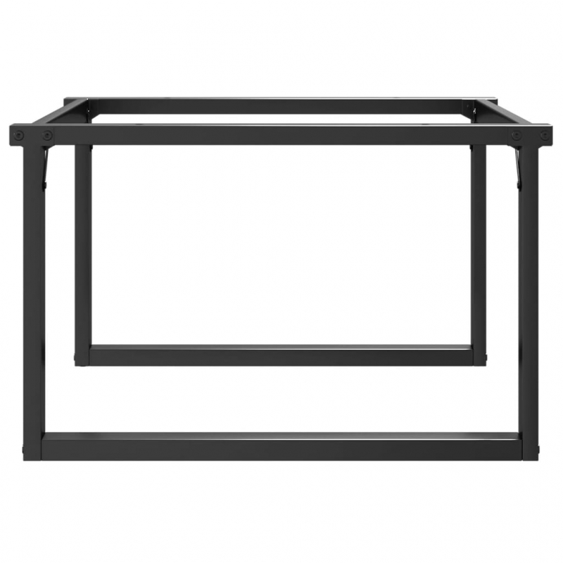 Couchtischbeine O-Gestell 80x70x43 cm Stahl