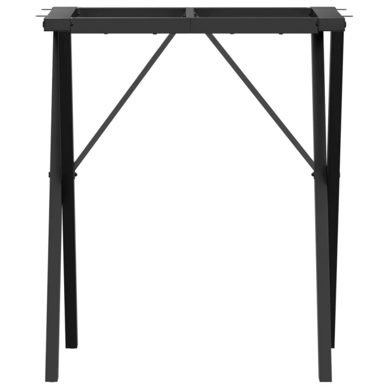 Esstisch-Gestell in X-Form 60x40x73 cm Stahl