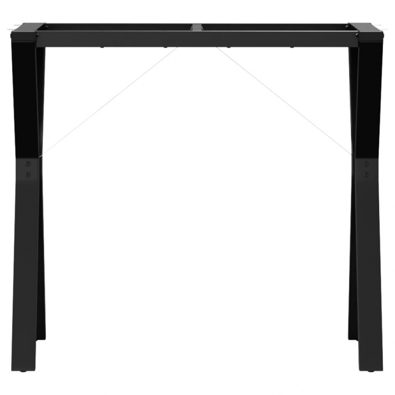 Esstisch-Gestell in Y-Form 80x40x73 cm Stahl
