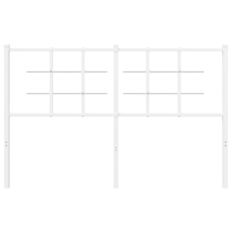 Kopfteil Metall Weiß 135 cm