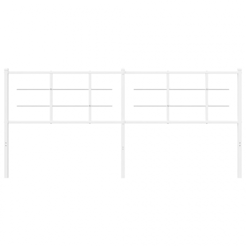 Kopfteil Metall Weiß 193 cm