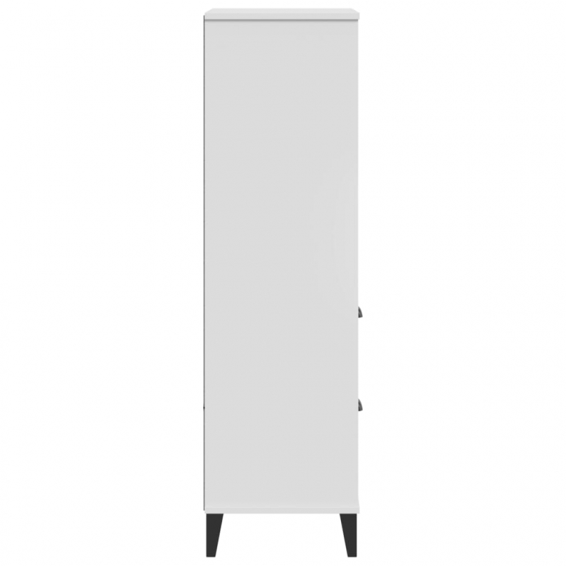 Bücherschrank VIKEN Weiß 60x35x123 cm Holzwerkstoff