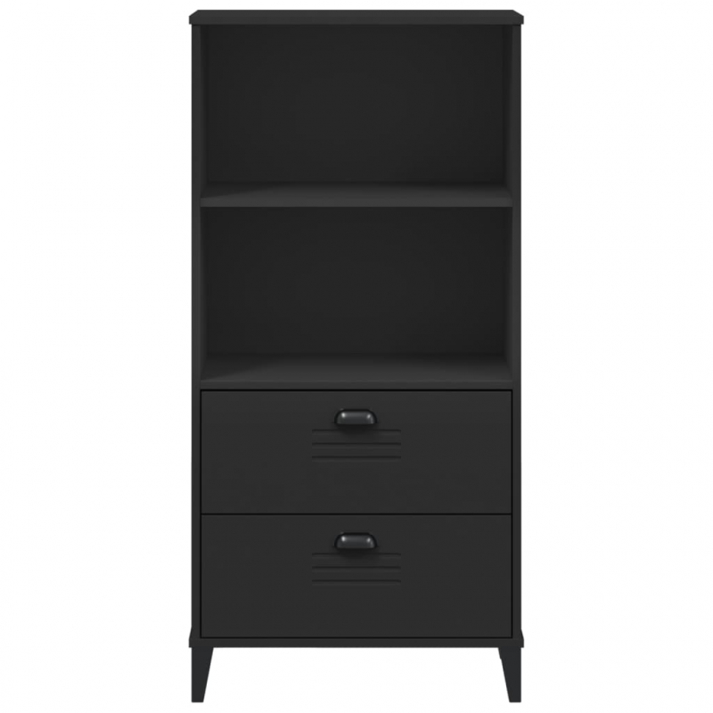 Bücherschrank VIKEN Schwarz 60x35x123 cm Holzwerkstoff