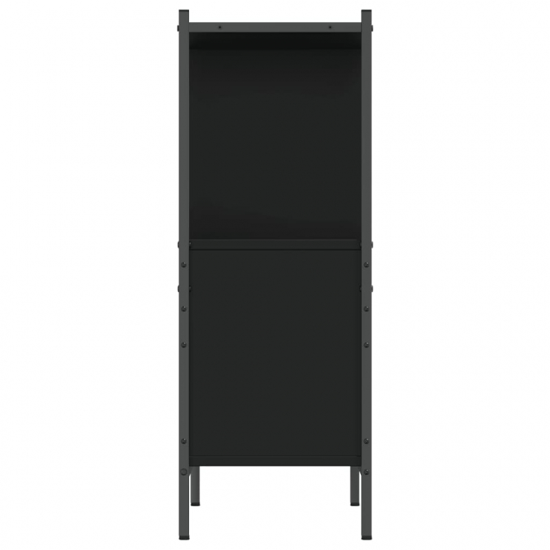 Bücherregal Schwarz 72x28x77,5 cm Holzwerkstoff