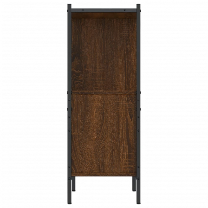 Bücherregal Braun Eichen-Optik 72x28x77,5 cm Holzwerkstoff