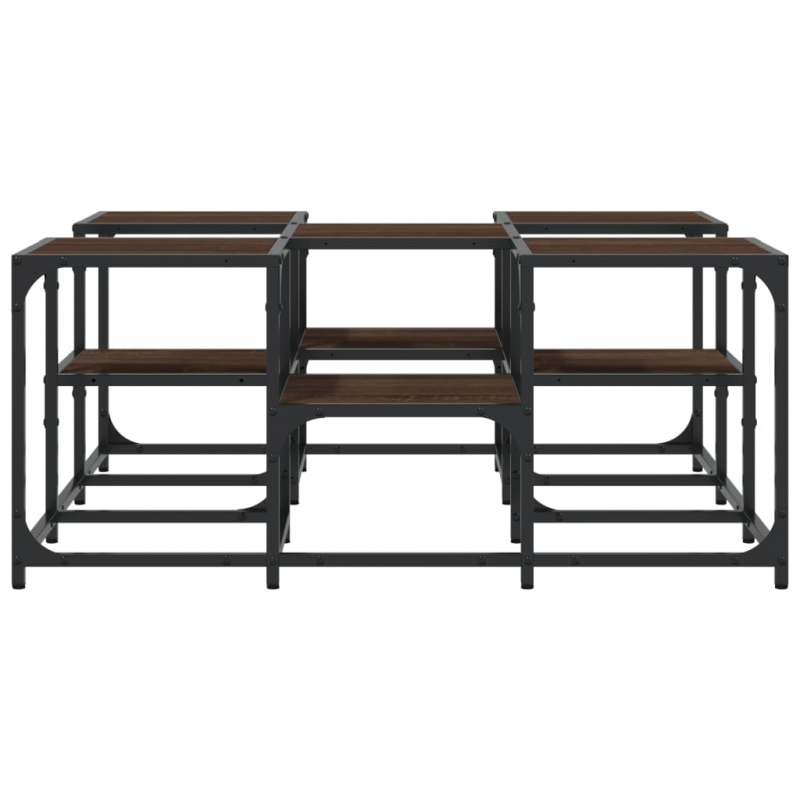 Couchtisch Braun Eichen-Optik 91x91x40 cm Holzwerkstoff