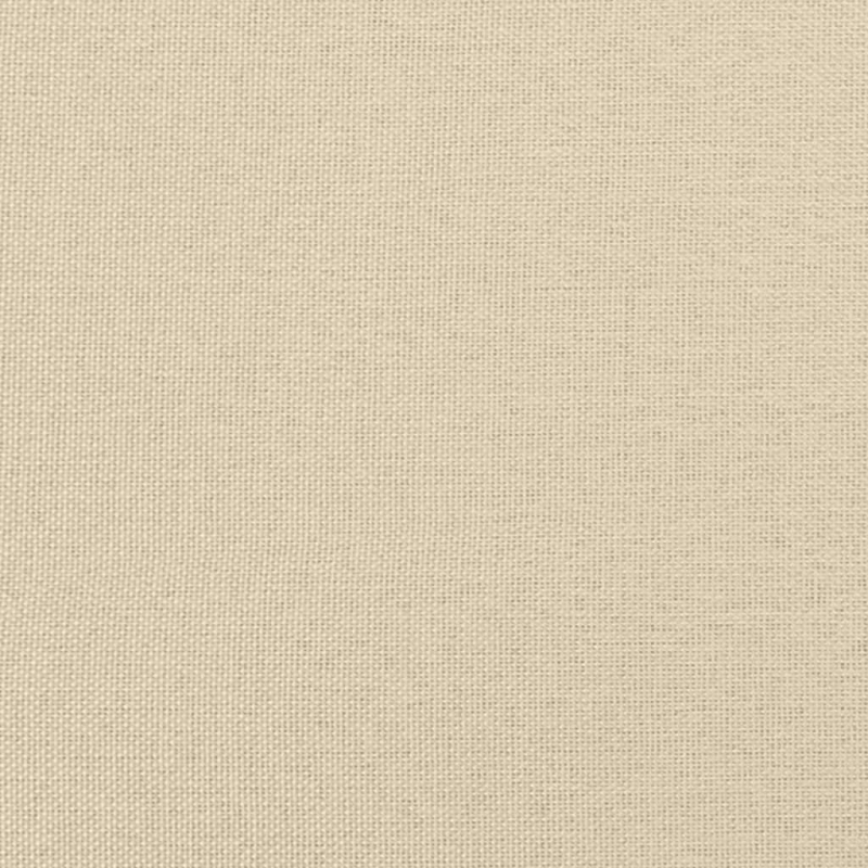 Bett mit Matratze Creme 200x200 cm Stoff