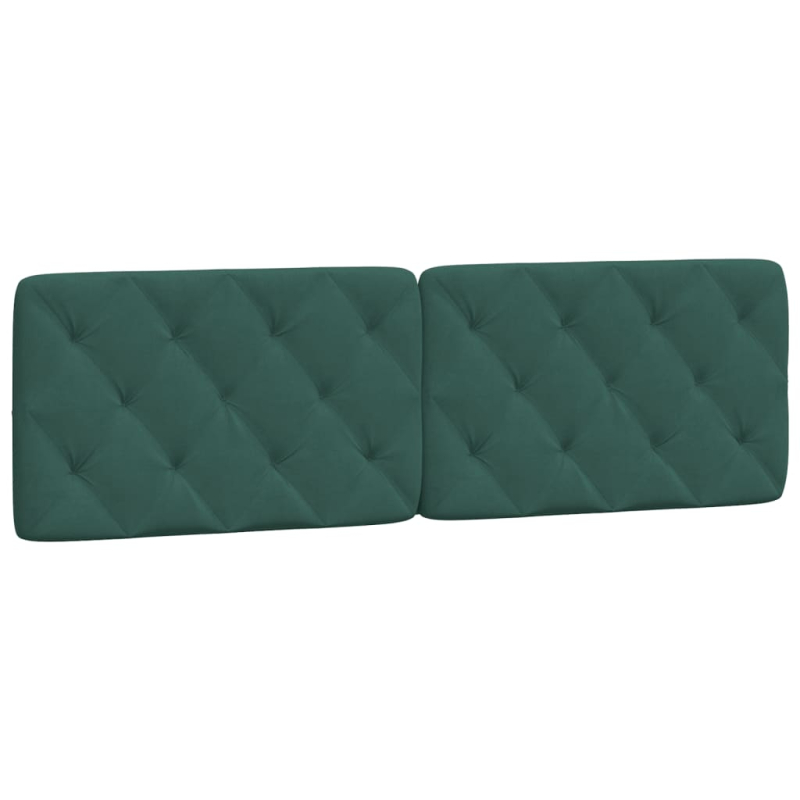 Bett mit Matratze Dunkelgrün 160x200 cm Samt