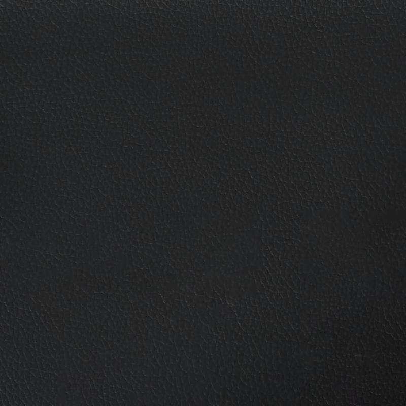 Bett mit Matratze Schwarz 200x200 cm Kunstleder