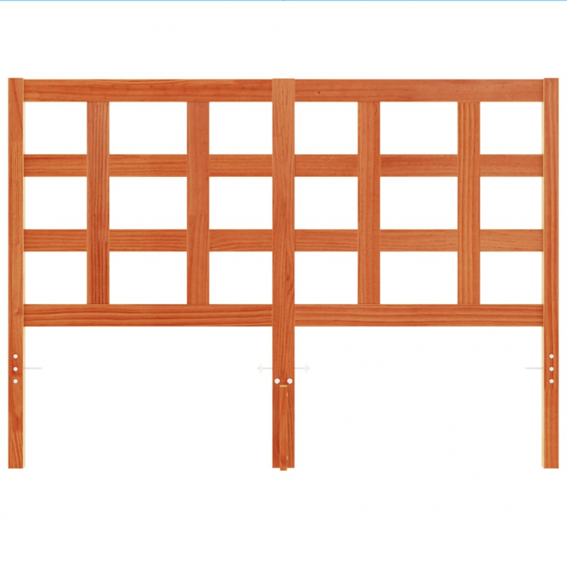 Kopfteil Wachsbraun 135 cm Massivholz Kiefer