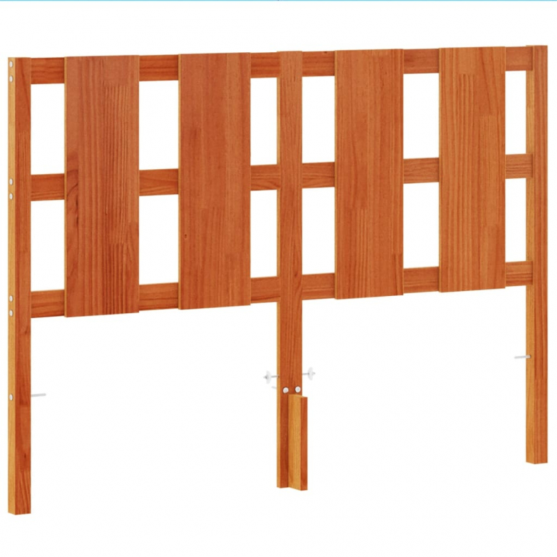 Kopfteil Wachsbraun 135 cm Massivholz Kiefer