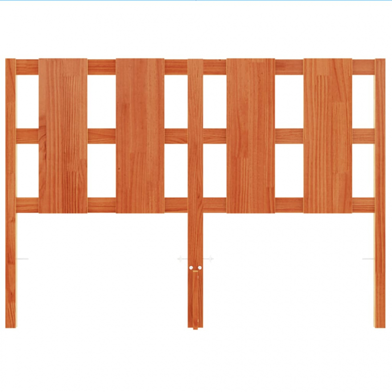 Kopfteil Wachsbraun 135 cm Massivholz Kiefer