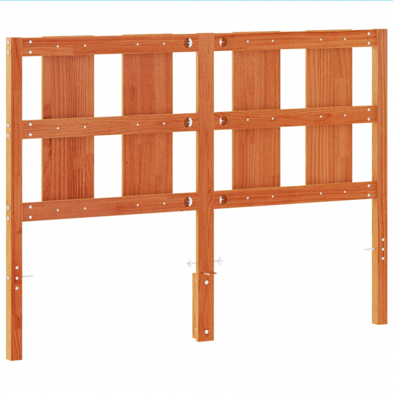 Kopfteil Wachsbraun 135 cm Massivholz Kiefer