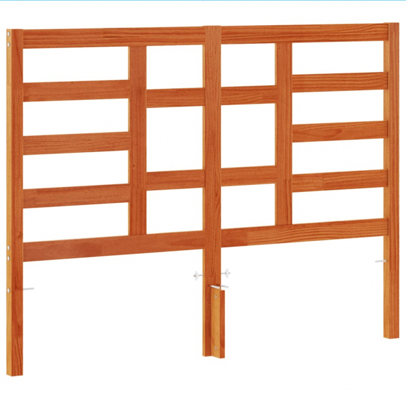 Kopfteil Wachsbraun 135 cm Massivholz Kiefer