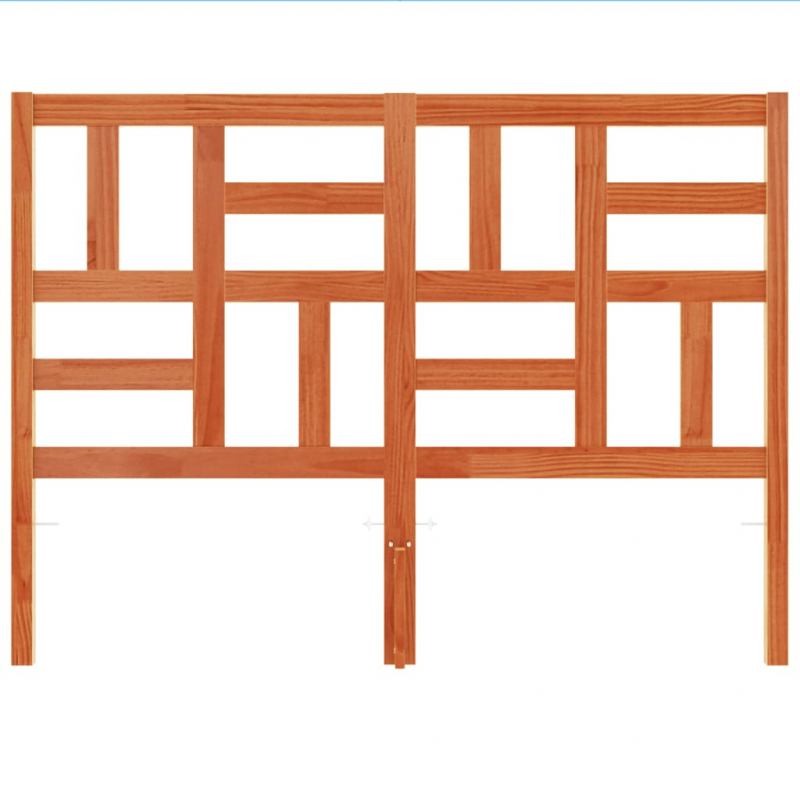 Kopfteil Wachsbraun 180 cm Massivholz Kiefer