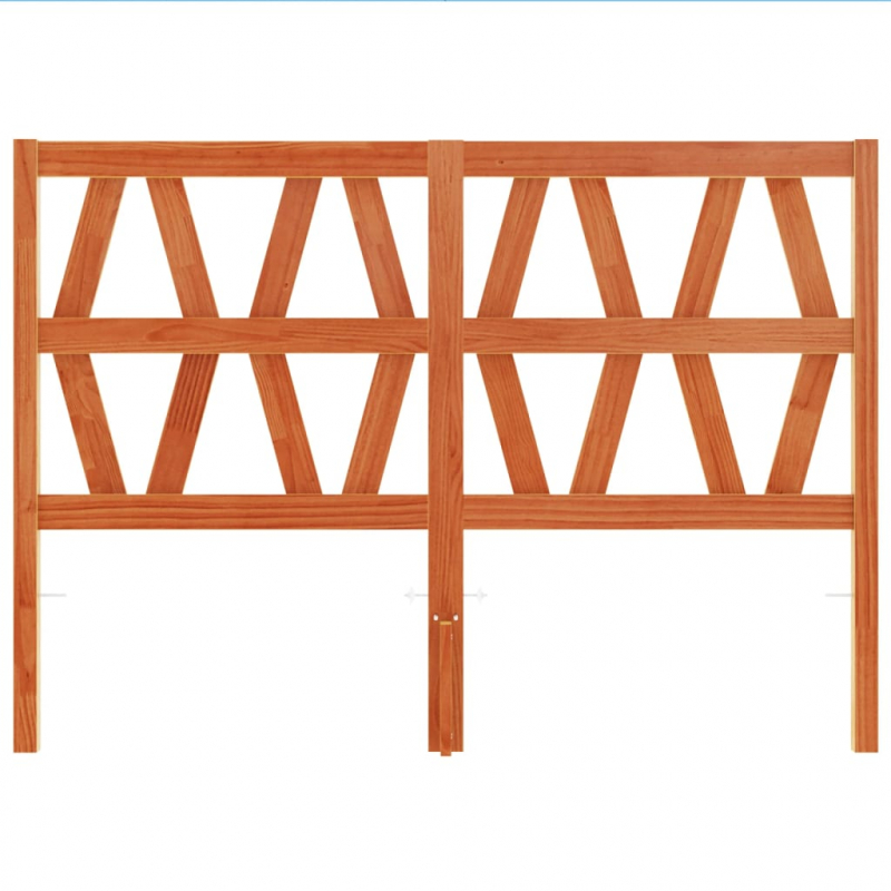 Kopfteil Wachsbraun 135 cm Massivholz Kiefer