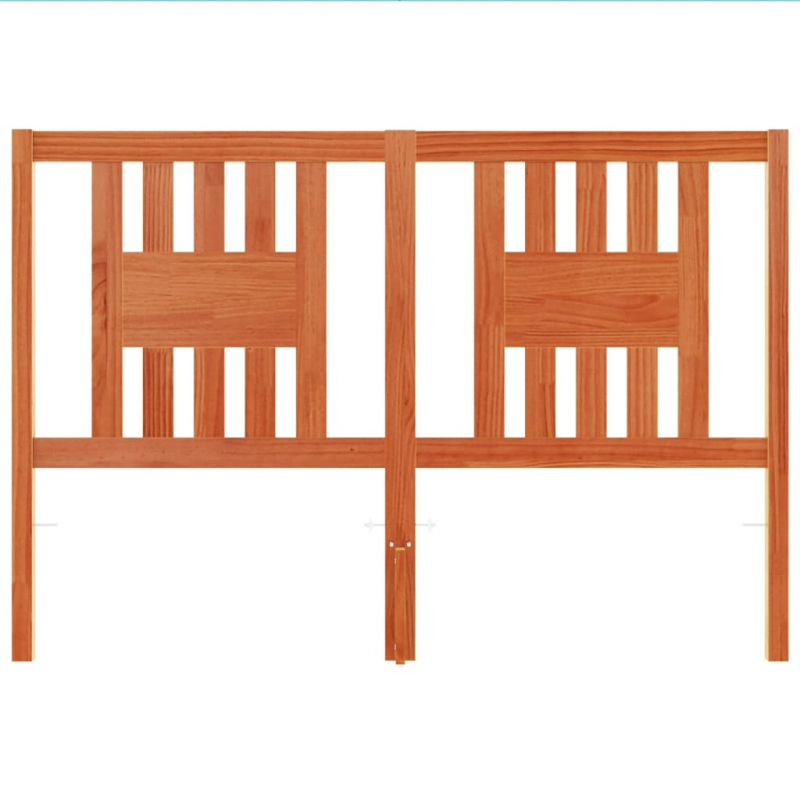 Kopfteil Wachsbraun 140 cm Massivholz Kiefer