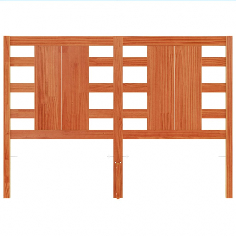 Kopfteil Wachsbraun 135 cm Massivholz Kiefer