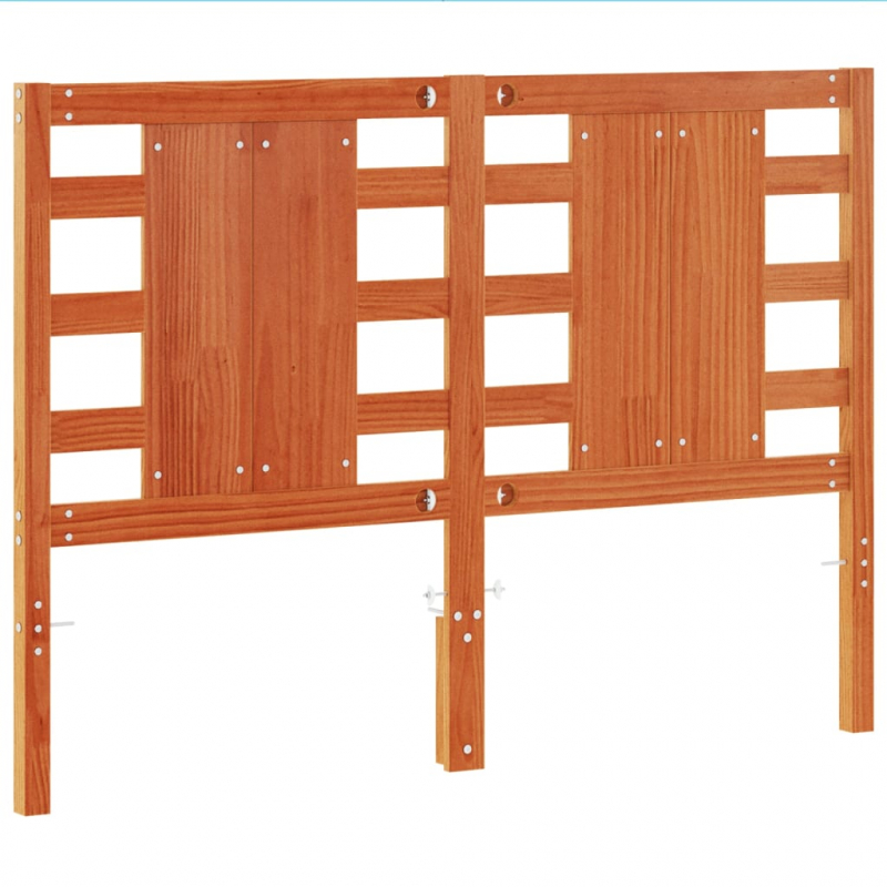 Kopfteil Wachsbraun 135 cm Massivholz Kiefer