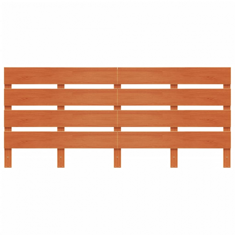 Kopfteil Wachsbraun 135 cm Massivholz Kiefer