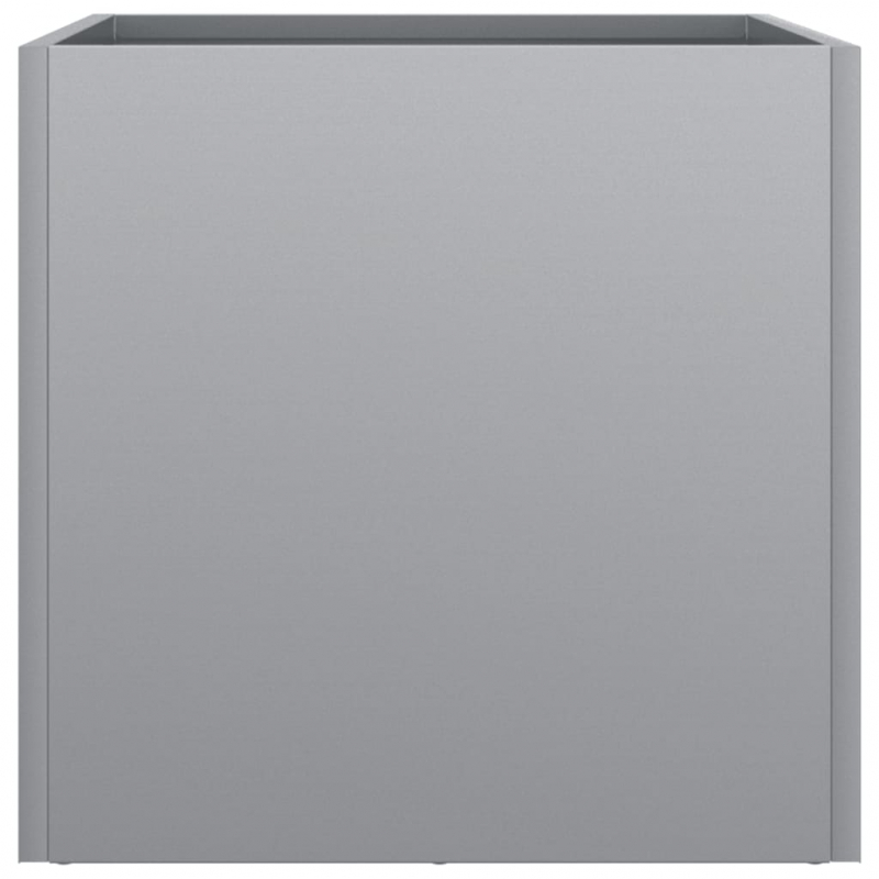 Pflanzkübel 2 Stk. Silbern 32x30x29 cm Verzinkter Stahl