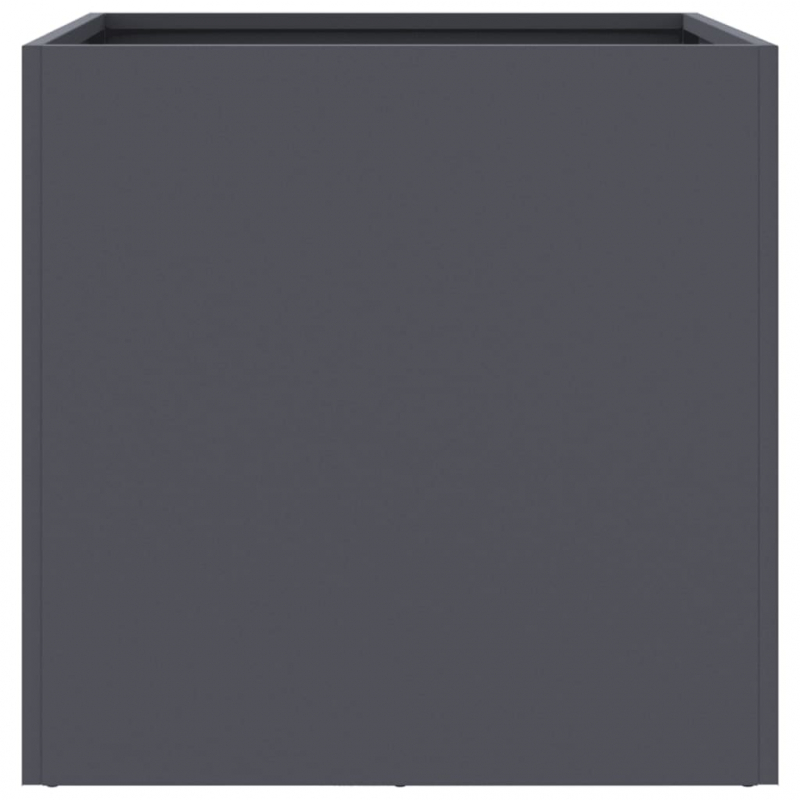 Pflanzkübel 2 Stk. Anthrazit 49x47x46 cm Stahl