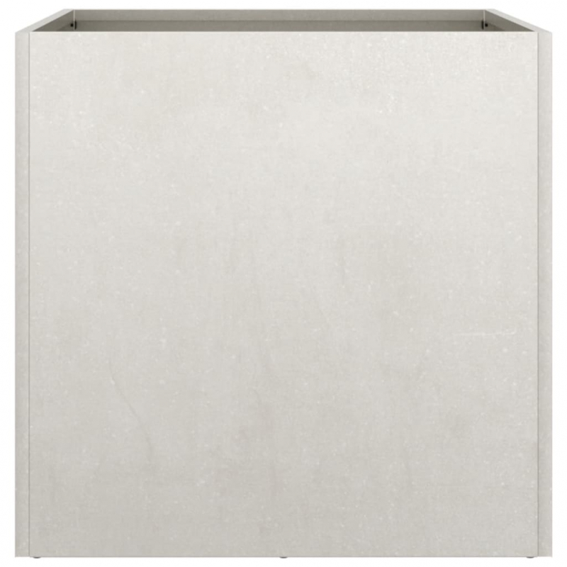 Pflanzkübel Silbern 49x47x46 cm Edelstahl