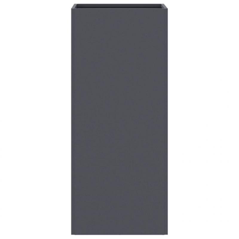 Pflanzkübel Anthrazit 32x29x75 cm Stahl