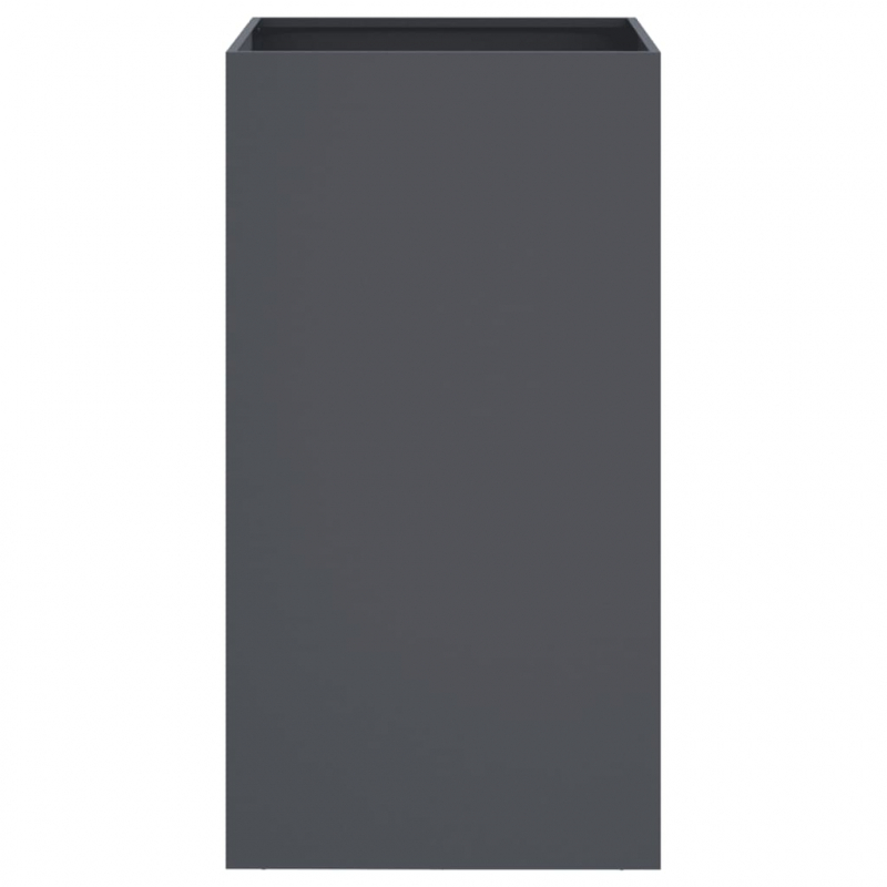 Pflanzkübel Anthrazit 42x38x75 cm Stahl
