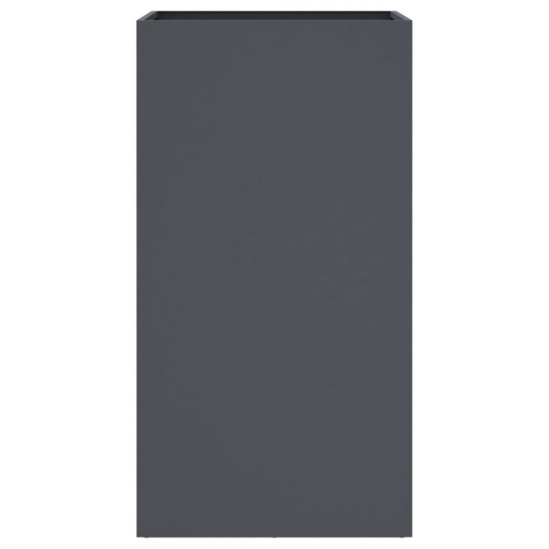 Pflanzkübel Anthrazit 42x38x75 cm Stahl