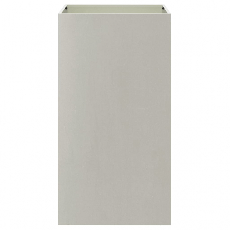 Pflanzkübel Silbern 42x38x75 cm Edelstahl
