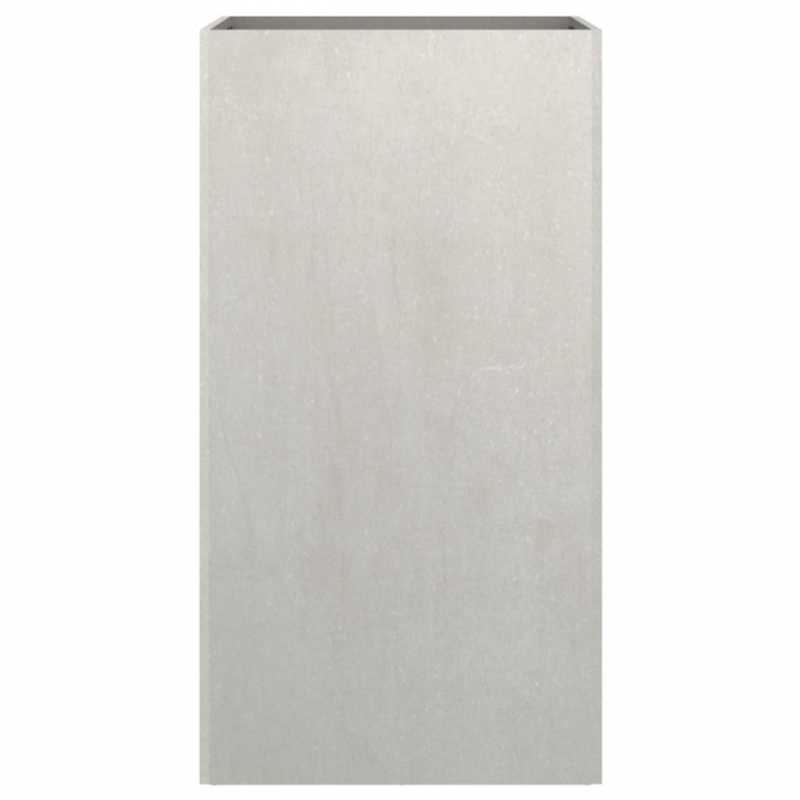 Pflanzkübel Silbern 42x38x75 cm Edelstahl