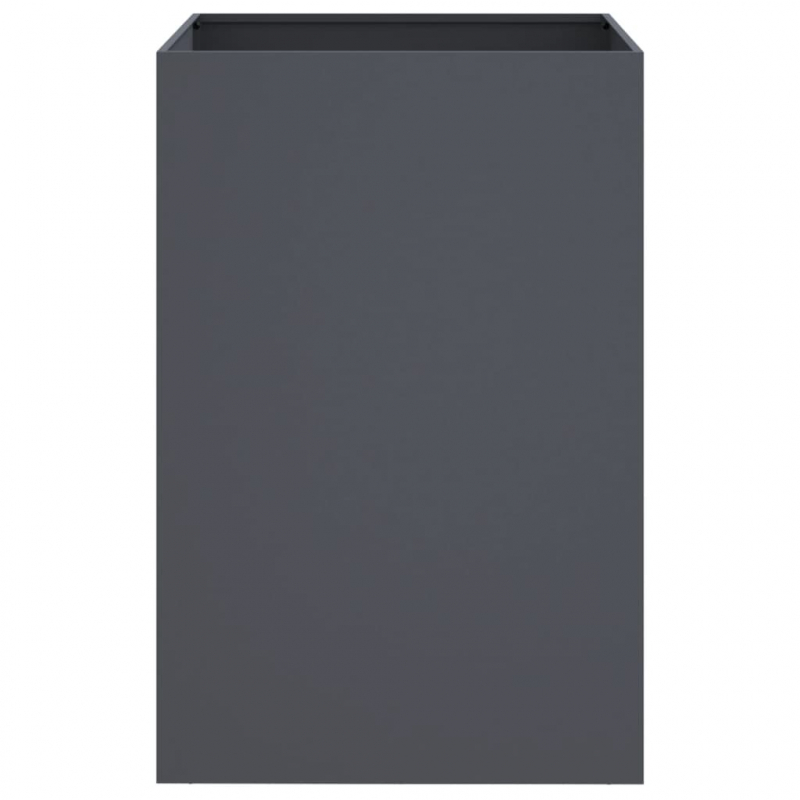 Pflanzkübel Anthrazit 52x48x75 cm Stahl