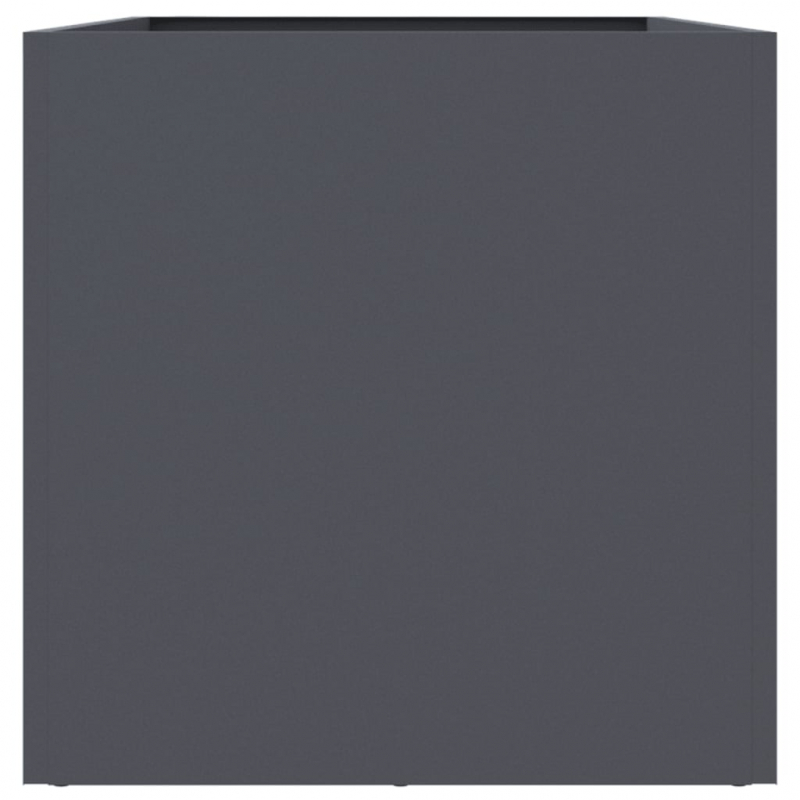 Pflanzkübel Anthrazit 62x30x29 cm Stahl