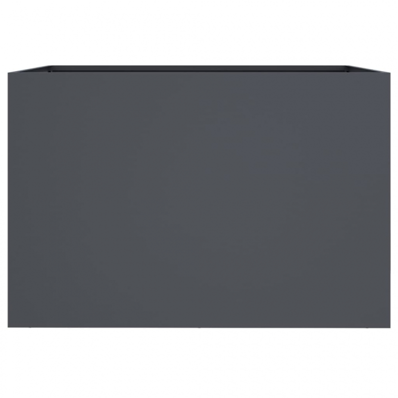 Pflanzkübel Anthrazit 62x40x39 cm Stahl