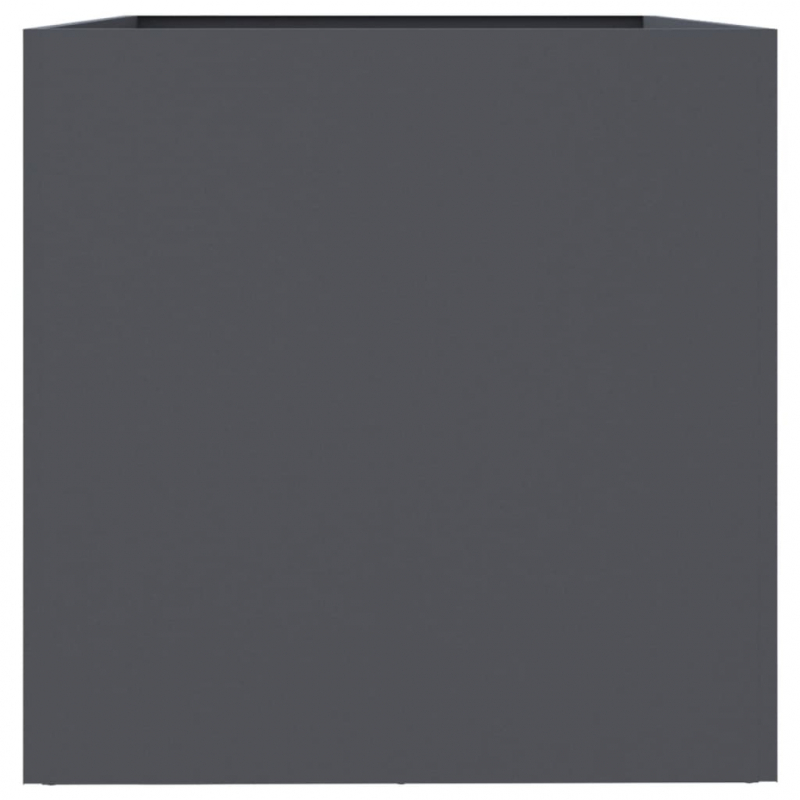 Pflanzkübel Anthrazit 62x40x39 cm Stahl