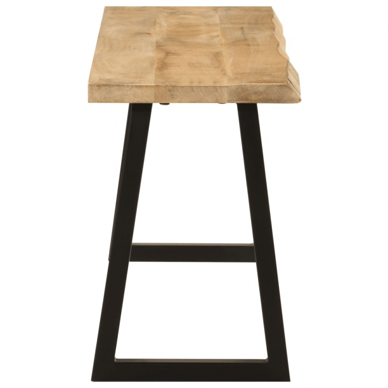 Bank Baumkante 105 cm Massivholz Mango