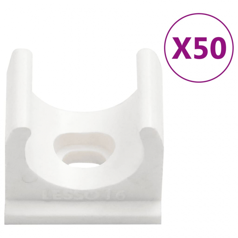 Installationsrohre mit Clips Ø16 mm 30 m PVC