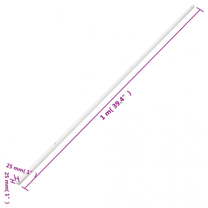 Installationsrohre 25x25 mm 10 m PVC