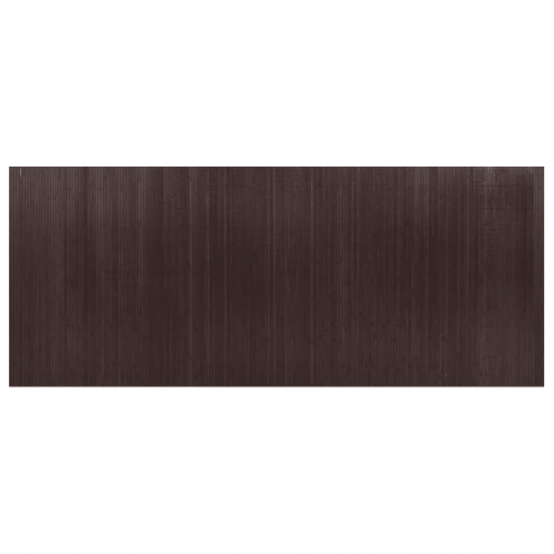 Paravent Dunkelbraun 165x400 cm Bambus