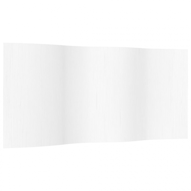 Paravent Weiß 165x400 cm Bambus