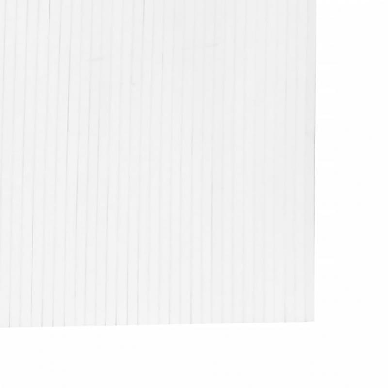 Paravent Weiß 165x400 cm Bambus