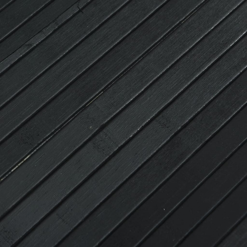 Paravent Schwarz 165x600 cm Bambus