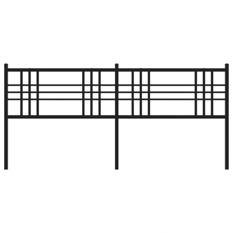 Kopfteil Metall Schwarz 200 cm